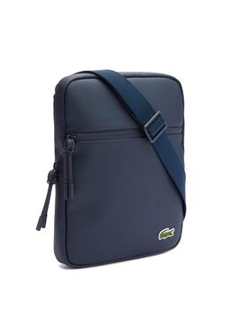 Bolsa Lacoste Flat Crossover Azul Marinho para Homem