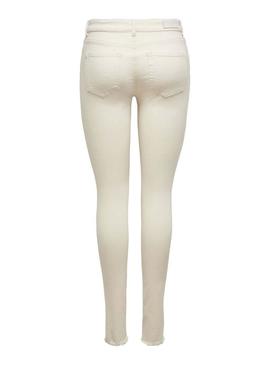 Jeans Only Blush Life Beige para Mulher