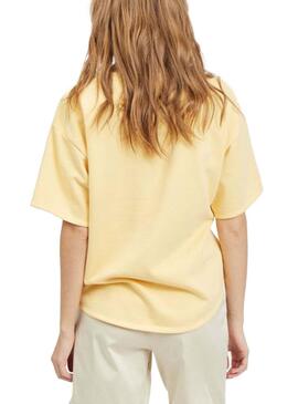 T-Shirt Vila Vinami Boat Amarelo para Mulher