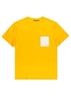 T-Shirt Antony Morato Pocket Amarelo para Homem