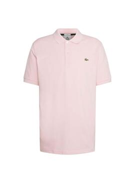 Polo Lacoste Standard Fit Rosa Claro Homem Mulher
