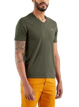 T-Shirt Levis Original HM Verde para Homem
