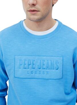 Sweat Pepe Jeans Hugh Azul para Homem