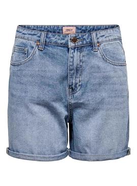 Short Only Phine Azul para Mulher