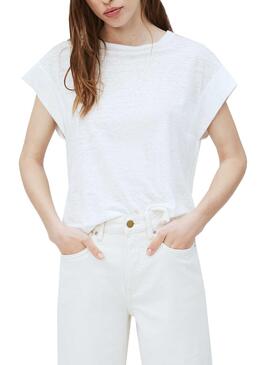 T-Shirt Pepe Jeans Cleo Branco para Mulher