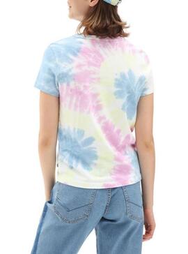 T-Shirt Vans Spiraling Wash Multicolor Mulher