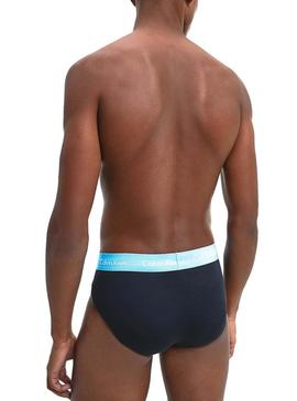 Cuecas Calvin Klein Hip Brief Azul Marinho Homem