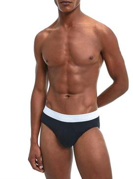 Cuecas Calvin Klein Hip Brief Azul Marinho Homem