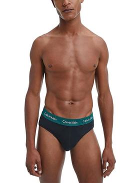 Cuecas Calvin Klein Hip Brief Azul Marinho Homem