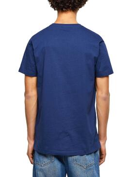 T-Shirt Diesel T-DIEGO-LOGO Azul para Homem