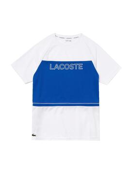 T-Shirt Lacoste Sport Block Branco para Homem