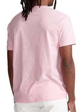 T-Shirt Polo Ralph Lauren Rosa para Homem