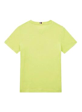 T-Shirt Tommy Hilfiger Logo Amarelo para Menino
