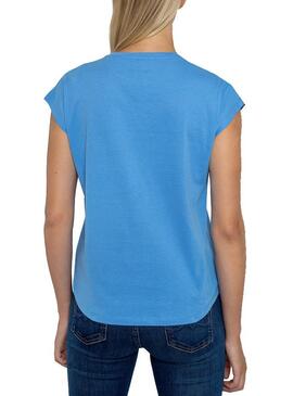 T-Shirt Pepe Jeans Carol Azul para Mulher