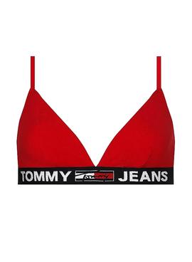 Top Tommy Jeans Triangle Vermelho para Mulher