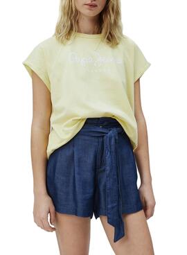 T-Shirt Pepe Jeans Gala Amarelo para Mulher