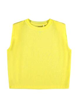 T-Shirt Name It Jueniz Amarelo para Menina