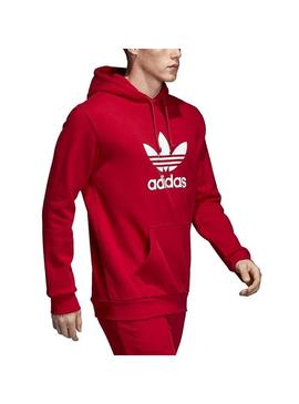 Sweat Adidas Trefoil Hoodie Vermelho para Homem