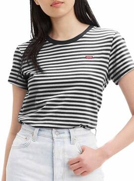 T-Shirt Levis Perfect Tee Preto para Mulher