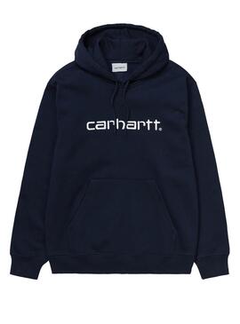 Sweat Carhartt Hooded Sweat Azul Marinho para Homem