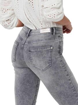 Jeans Only Wow BJ694 Cinza para Mulher