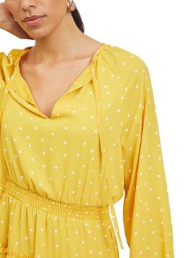 Vestido Vila Vidotties Amarelo para Mulher