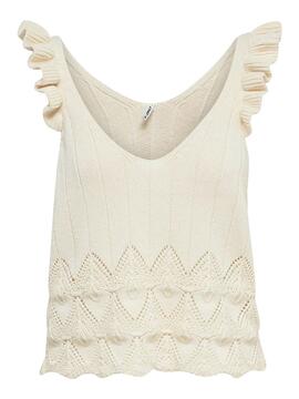 Top Only Astrid Life Beige para Mulher