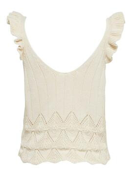 Top Only Astrid Life Beige para Mulher