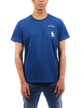 T-Shirt El Pulpo Tribute Azul para Homem