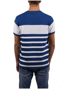 T-Shirt El Pulpo Sailor Azul para Homem