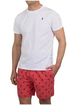 Swimsuit El Pulpo Print All-Over Delavé Vermelho Homem