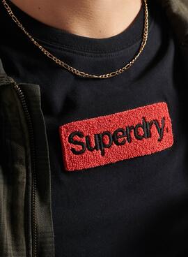 T-Shirt Superdry Workwear Preto para Homem