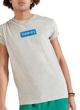 T-Shirt Superdry Workwear Cinza para Homem