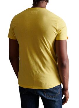 T-Shirt Superdry Ol Vintage Amarelo para Homem