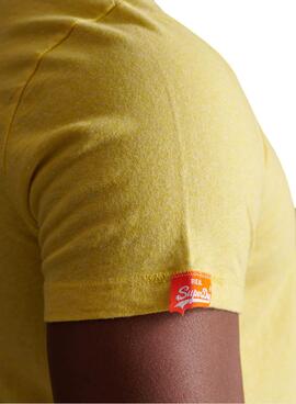 T-Shirt Superdry Ol Vintage Amarelo para Homem