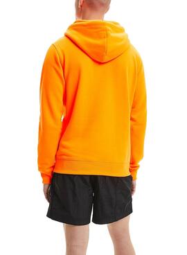Sweat Calvin Klein Monogram Reg Naranja Homem