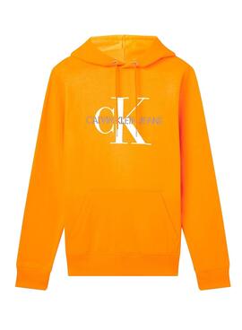 Sweat Calvin Klein Monogram Reg Naranja Homem