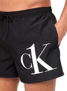 Swimsuit Calvin Klein Short Drawstring Preto Homem