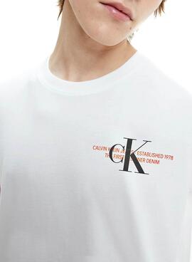 T-Shirt Calvin Klein Urban Graphic Branco Homem