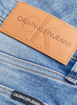 Bermuda Calvin Klein Slim Short Azul para Homem