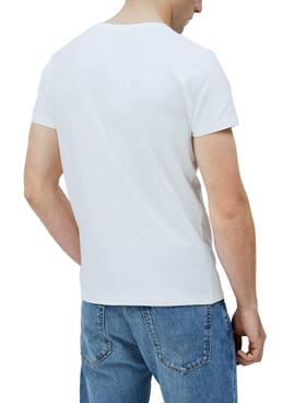 T-Shirt Pepe Jeans Manu Branco para Homem