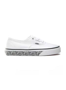 Sapatilhas Vans Authentic Branco Zebra para Menina