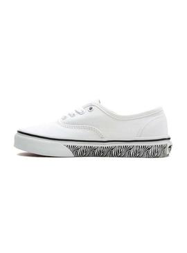 Sapatilhas Vans Authentic Branco Zebra para Menina