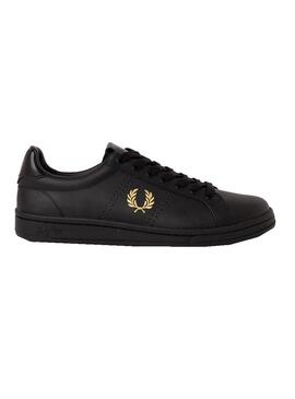 Sapatilhas Fred Perry Leather Preto Homem Mulher