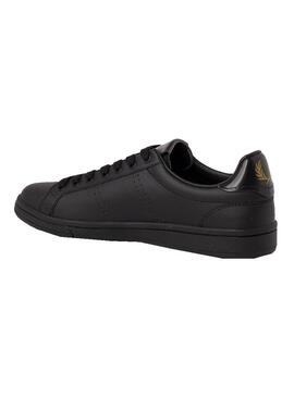 Sapatilhas Fred Perry Leather Preto Homem Mulher