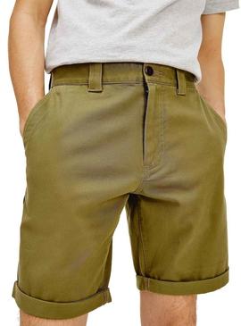 Bermuda Tommy Jeans Scanton Chino Verde Homem