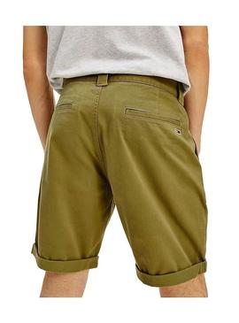 Bermuda Tommy Jeans Scanton Chino Verde Homem