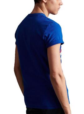 T-Shirt Superdry Vintage Organic Azul para Homem