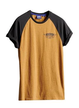 T-Shirt Superdry Speedway Amarelo para Homem