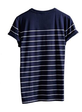T-Shirt Superdry Bretton Azul Marinho para Homem